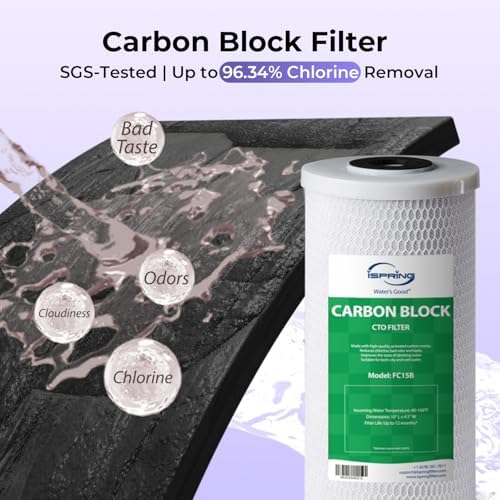 iSpring F2WGB21BDS 2-Stage Whole House Water Filter Set for WGB21B-DS - Image 2
