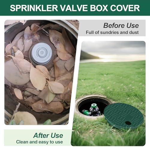 Dayker 2PCS Sprinkler Valve Box Cover, ID 5.5" OD 6" Valve Box Lid - Image 4