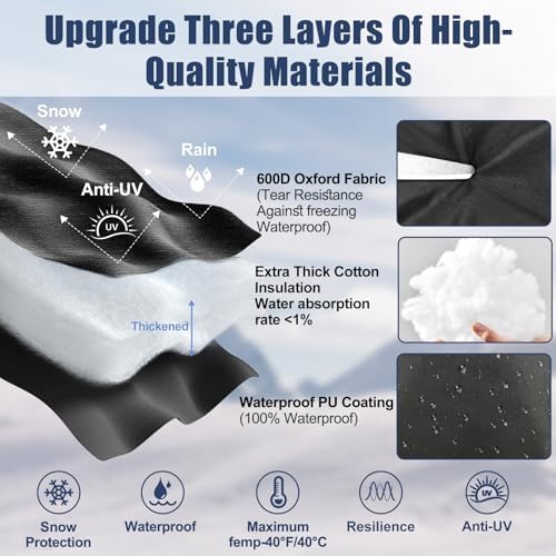 4Pack Outdoor Faucet Covers for Winter Freeze Protection - Image 3