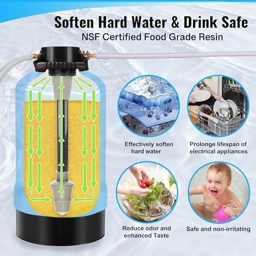 RV Water Softener with Water Hose, 16000 Grains - Image 6