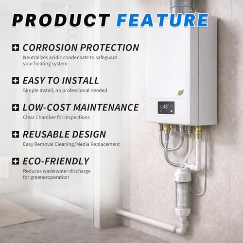 804000074 Condensate Neutralizer Kit Compatible with Rinnai Sensei SE+ & M Series Tankless Water Heaters & Boilers Including RU199i RUC98i M120SN - Image 5