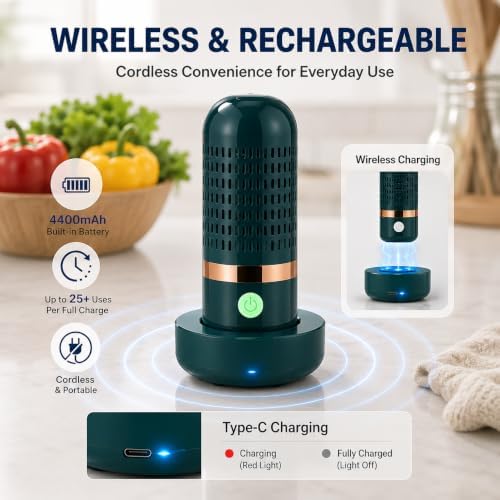 Fruit and Vegetable Washing Machine,Fruit Cleaner Device with OH-ion - Image 6