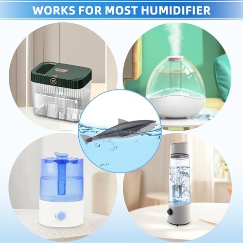 Humidfier Cleaner Fish for Humidifier & Fish Tank, 6 Pack Grey Shark - Image 6