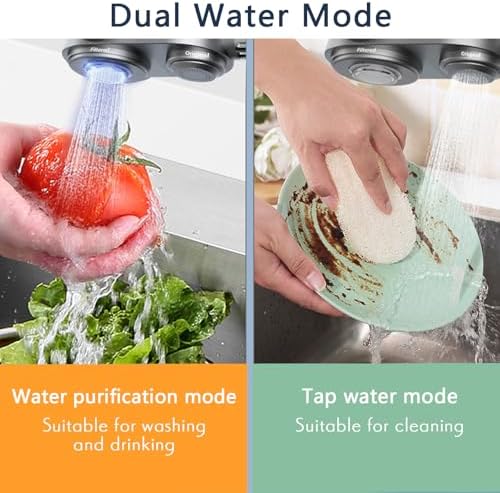 Faucet Mount Water Filter, Water Filter for Sink Faucet, Sink Water Filter 99% Filtration Removes Impurities, Tap Water Purifier (Incl. 1 Filter, 13 adaptors) - Image 6