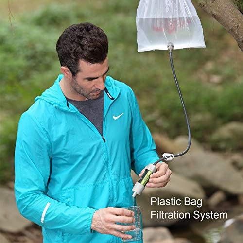 Miniwell Gravity Water Filter Straw - Ultralight, Versatile Hiker Filter with Bucket Connector (Grey) - Image 6