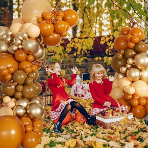 Burnt Orange Fall Balloon Arch Kit for Autumn Baby Shower Decorations - Image 3