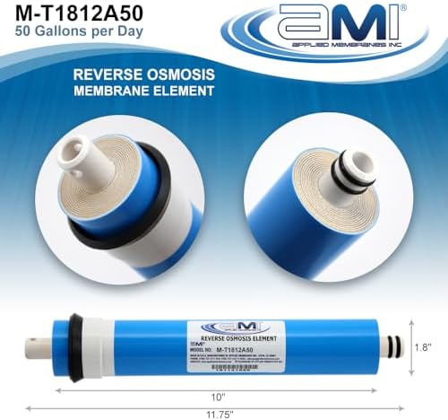 AMI 50 GPD Reverse Osmosis Membrane, RO Membrane Filter Replacement, 10-Pk - Image 2