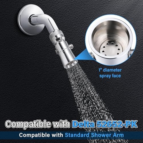 Enhon 2 Setting Spray Shower Head compatible with Delta 52652-PK, 1 Set - Image 2
