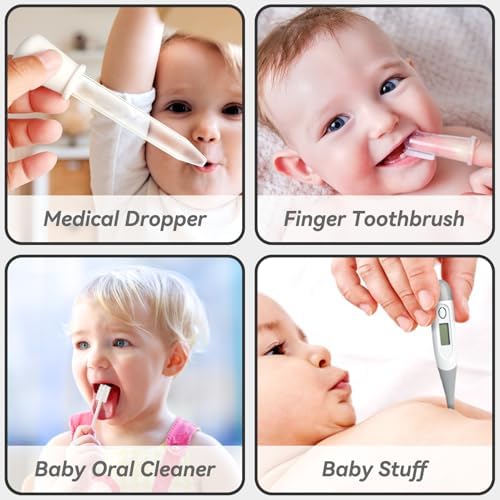 Baby Healthcare and Grooming Kit for Newborn Kids, 24PCS Upgraded Safety Baby Care Kit, Newborn Nursery Health Care Set, Baby Care Product (Grey White) - Image 4