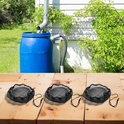 Mesh Cover for Rain Barrels 30cm Polyester Netting with Drawstring Fits Up to 28cm Diameter for Garden and Outdoor Use 3 Pack - Image 6