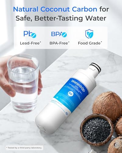 Waterdrop LT1000PC ADQ747935 MDJ64844601 Refrigerator Water Filter, 4 Pack - Image 5