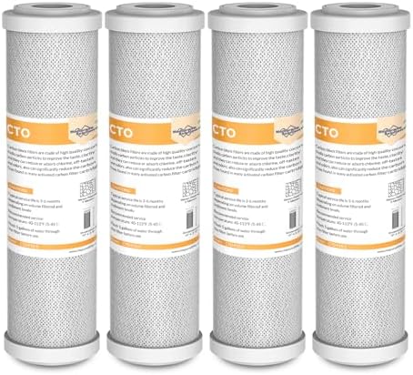 Membrane Solutions 5 Micron 10" x 2.5" CTO Carbon Block Water Filter by MembraneSolutions