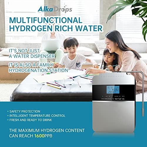 Water Purifier Machine Water Ionizer ORP+500 to -800 PH 2.5-11.2 Alkaline Acid Water Best Home Alkaline Water Filtration System/Instant heating58-136.4 °F/12,000 Liters Per Filter / 7 Water Settings - Image 4
