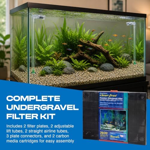 Penn-Plax Undergravel Aquarium Filter for 20 (Long) - 29 Gallon Tanks - Image 6