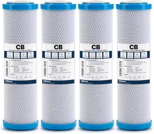 iFilters 0.5 Micron Under Sink Water Filter CBSM-2510, 2.5 x 10-4 Pack by iFilters