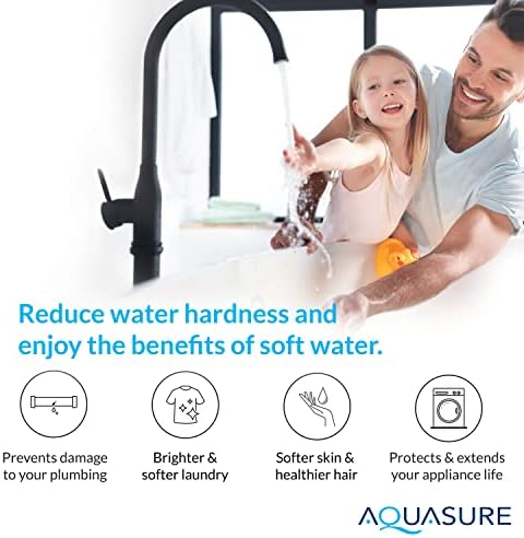 Aquasure Whole House Water Filtration Bundle w/Water Softener, 75 GPD RO System & Dual Purpose Sediment/GAC Pre-Filter (72,000 Grains) - Image 2