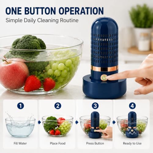 Fruit and Vegetable Washing Machine,Fruit Cleaner Device with OH-ion - Image 4