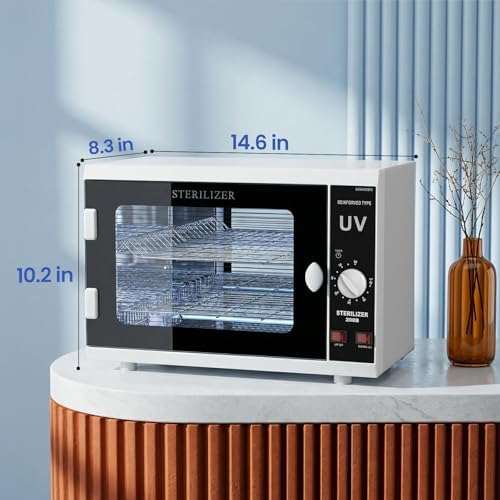 UV Sanitizer Cabinet. Dual Lamp Ultraviolet Disinfection Cabinet with Timer Setting, Suitable for Disinfection of Various Items - Image 6