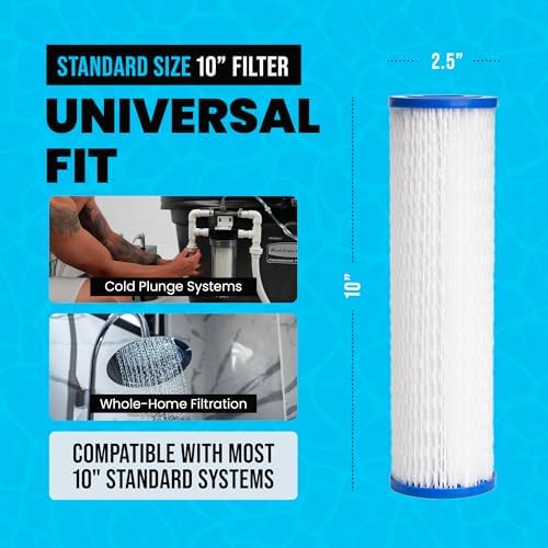 50 Micron Sediment Filter Cartridges for Cold Plunge Bath, 10x2.5" 4 Pack - Image 4