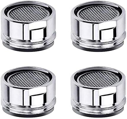 Faucet Aerator Kitchen Sink Replacement Parts With Brass Shell 15/16-Inch Male Threads Filter With Gasket for Kitchen Bathroom - 4 Pack by Alamic
