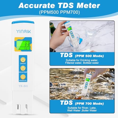 YINMIK TDS Meter EC Tester Water PPM Meter Digital Conductivity Reader - Image 4