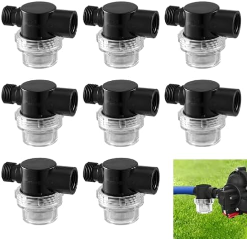 8 Pack RV Water Pump Strainer Filter 1/2 Inch NPSM Inline Strainer by Unknown