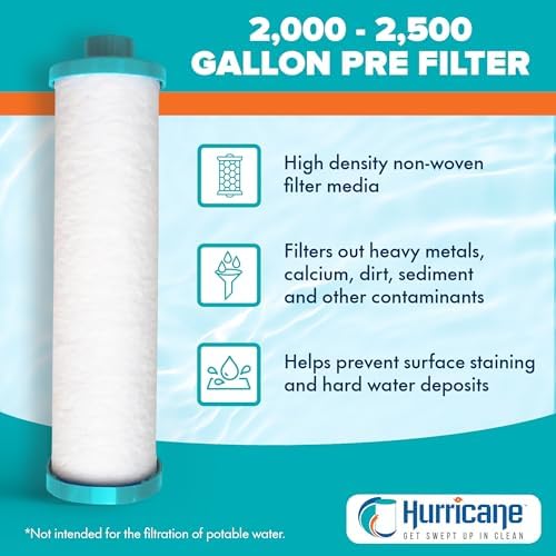 Hurricane 3 Pack Pre Fill Filter - 2000 Gallon Garden Hose Pre Filter - Replaces Filbur FC-3128, PPS2100 - Swimming Pool Cartridge Filters - Image 3