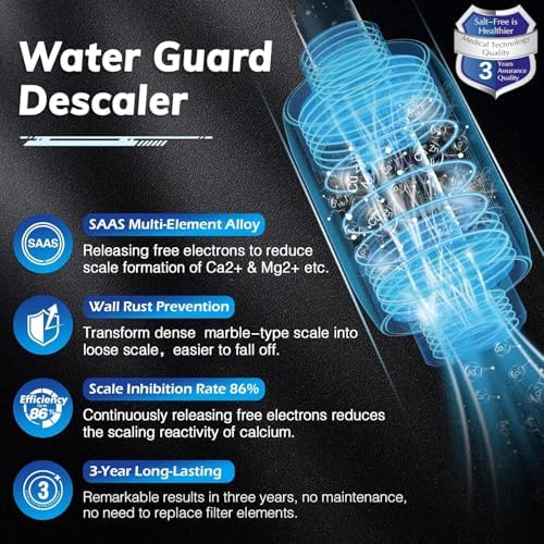 Salt Free Water Descaler, Water Heater Softener, Prevent Scale Buildup On Water Heaters, Faucet, Smart Toilet & Washer, Scale Inhibitor Inline System, 3-Year Durability, 1/2" Connector, White - Image 3