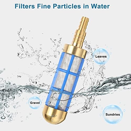 Garden Hose Inlet Filter for High Pressure Washer 3/4'' 5/8'' Hose Water Suction Strainer Pickup Filter Hose Inlet Strainer for Water Tank Connection to Suction Hose - Image 5