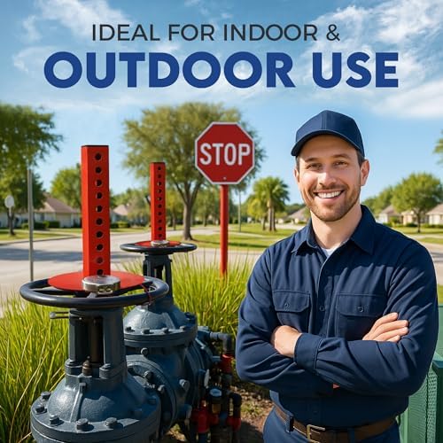 OS&Y Valve Stem Protectors, Adjustable Fit for OS&Y Stems 4" H to 10 3/4"H Stems, Fits 2 1/2" to 10" Diameter Pipes - Removable Cap for Taller Stems, Weather-Resistant Protection - Image 7