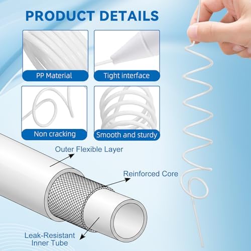TOYANDONA Replacemet Hose Fit for Dental Irrigators: Dental Irrigators Hose Replacement Compatible With Water Flosser Wp-100 Wp-660 Oral Water Flosser Parts for Hygiene Accessories - Image 3