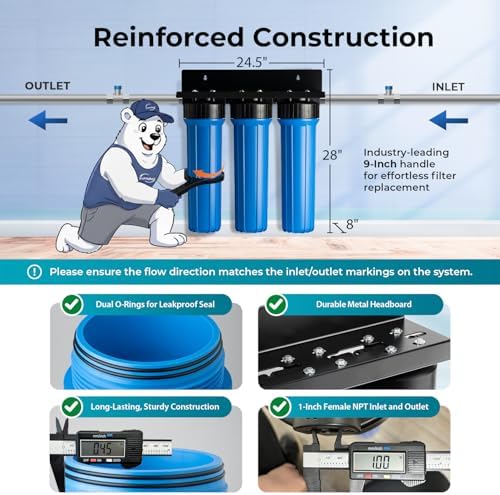 iSpring WGB32BM Iron, Manganese Whole House Water Filter System - Image 4