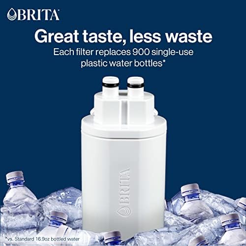 Brita Hub Replacement Water Filter,BPA-Free,Replaces 900 Plastic Water Bottles,Lasts Six Months or 120 Gallons,Includes 1 Filter,Kitchen Essential,White,(Pack of 6) - Image 5