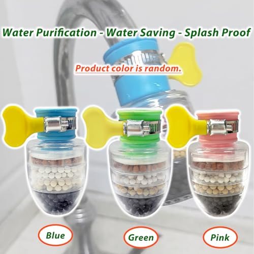 6 Pcs Faucet Water Filter,6 Layer Cartridge Activated Carbon Filters Water Filter Faucet, Faucet Water Purifier Replacements for Sink Applicable 1/2inch - 3/4inch Faucet(Random) - Image 4