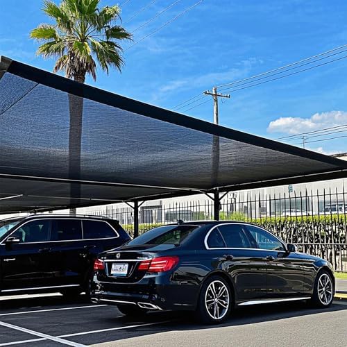 winemana 8x20 FT Black Shade Cloth for Garden, Durable Mesh Tarp Sun Shade - Image 4