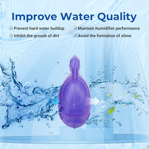 Humidifier Cleaning Fish, Tank Cleaner for Most Humidifiers, 12 PCS, Purple - Image 5