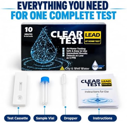 Lead Test Kit for Drinking Water – Detects Lead Below 5 PPB, Results in 10 Minutes – At-Home Water Test for Tap, Well & Filtered Water – 1 Test - Image 4
