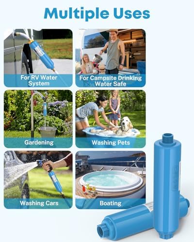 Kohree RV Water Filter, NSF Certified Inline Water Filter, BPA Free, 4 Pack - Image 6