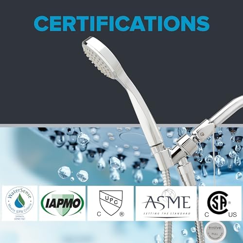 evolve Technologies Evolve 3-Spray 1.5 GPM Handheld Showerhead with ShowerStart TSV in Chrome - Image 4