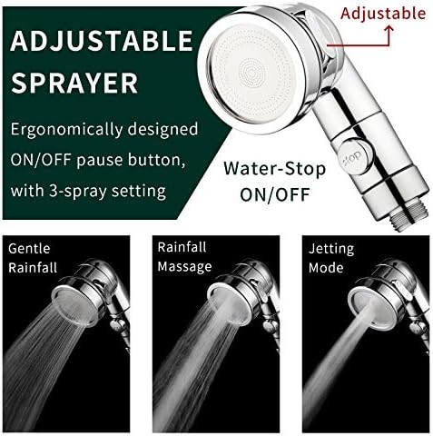 ZCONIEY Sink Faucet Sprayer Attachment Hair Pet Rinser Showerhead with Stop Water-saving Function - Image 3