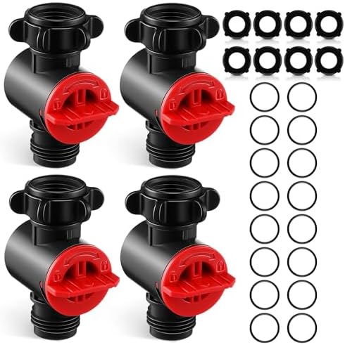 5 Pack Inline Water Filter for Garden Hoses, Hose Filter with Rubber Seal by Clickhere