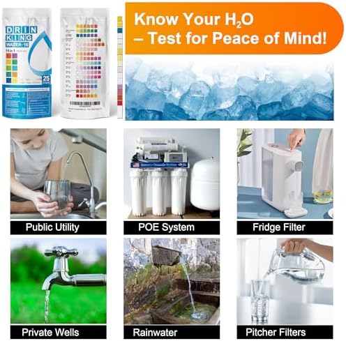 AAwipes Complete Water Testing Kits for Drinking Water 25 Strips Bag Pack 16 in Well, Tap, Drinking Water, City Water Testing Strips (25) - Image 6
