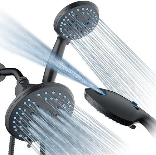 AquaCare 50-mode High Pressure 7 inch Shower Head Combo w/Dual Power Wash by HotelSpa