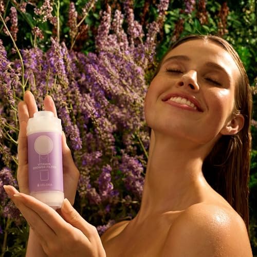 Vitamin C Shower Filter and Water Softener for Hard Water - Aromatherapy Shower Head Attachment - Universal Fit, No Tools - Reduces Dry, Itchy Skin and Nourish Hair - Lavender-Scented - Image 5
