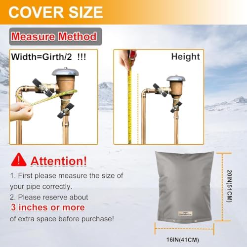 16" W x 20" H Insulated Backflow Cover, Gray, 7-Layer - Image 4