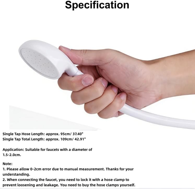 Pet Shower Sprayer with 95cm Rubber Hose for Grooming Sink Attachment - Image 6