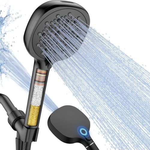 Filtered Shower Head with Handheld, High Pressure Shower Head with Filters by Vatex