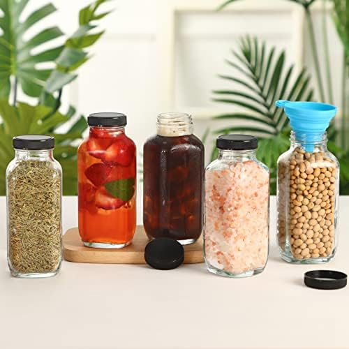 CUCUMI 24pcs 16oz Glass Juice Bottles with Lids - Image 6