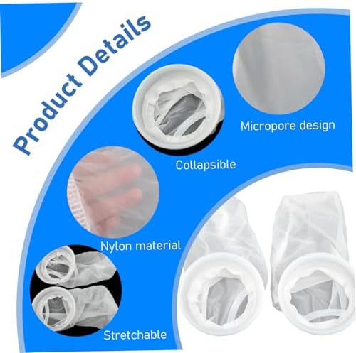 2PCS 8 Inch IBC Tote Lid Rain Water Filter, Stretchable Nylon Mesh Cover for IBC Container, Reusable Rainwater Harvesting Tank Filter, Aquaponics & Garden Use - Image 3