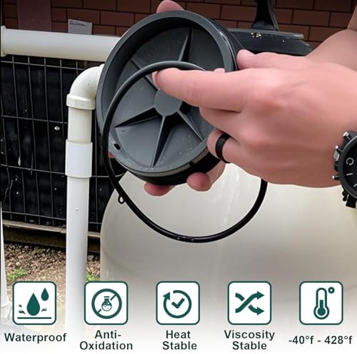 KEZE Pool Lube for O Ring Food Grade Waterproof Silicone Faucet Grease for Pool Filter Plumbing Plastic Parts Gasket Valve Rubber Seals Paste with Brush Top Can 8 OZ - Image 4